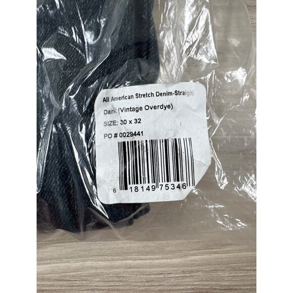 Flint and Tinder All American Stretch Denim Straight Fit Dark Overdye Jeans - Picture 8 of 8